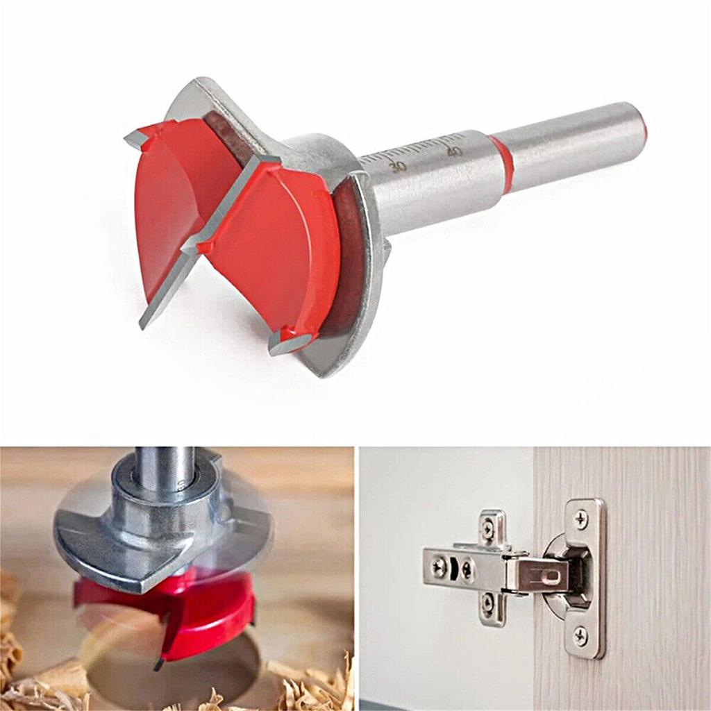 Scharnierbohrer, Hochpräziser tragbarer Scharnierbohrlokalisator, Holzbearbeitungs-Stanzwerkzeug mit 35-mm-Lochbohrer für die Montage von Schranktürscharnieren