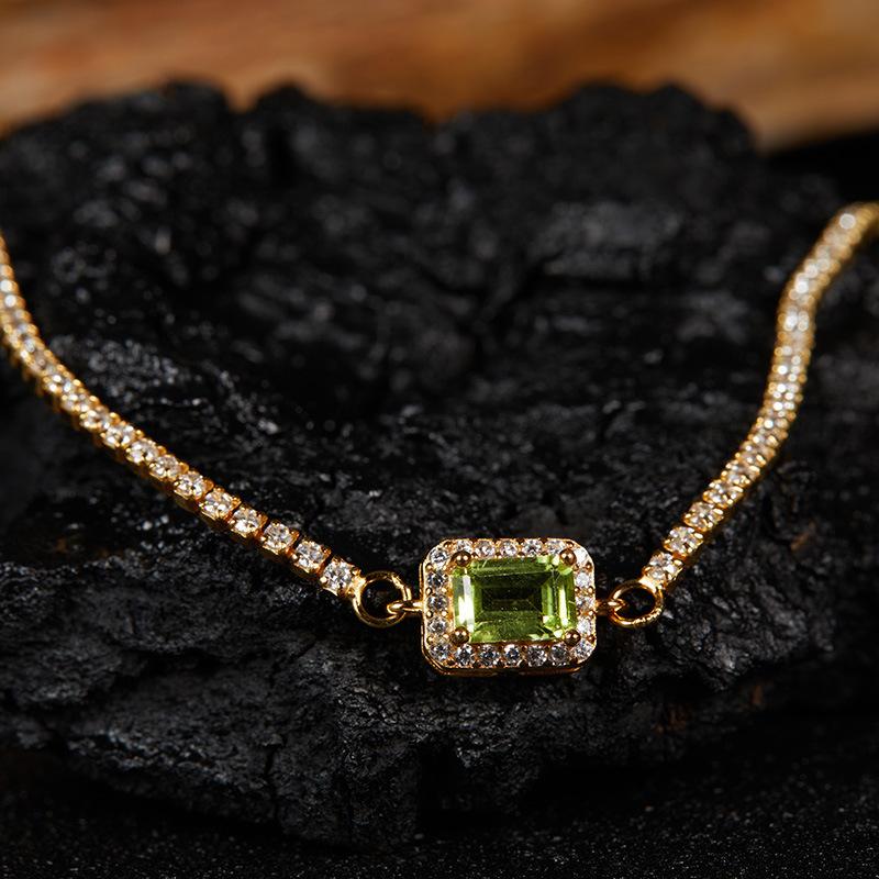 S925 Sterling Silver Natural Colored Treasure, Sugar Cube Stud Earrings, Ear Jewelry Gifts, Light Luxury, Elegant Niche Temperament, High-End Earrings