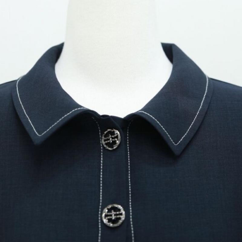 Shiz Madam N2668 Ruette Stitch Collar Dress