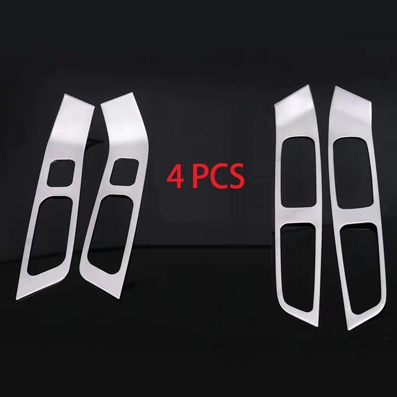 For Volvo XC60 S60 V60 Stainless Steel Inner Door Armrest Window Lift Button Cover Interior Trim 7pcs/4pcs Car Styling 2010-2017