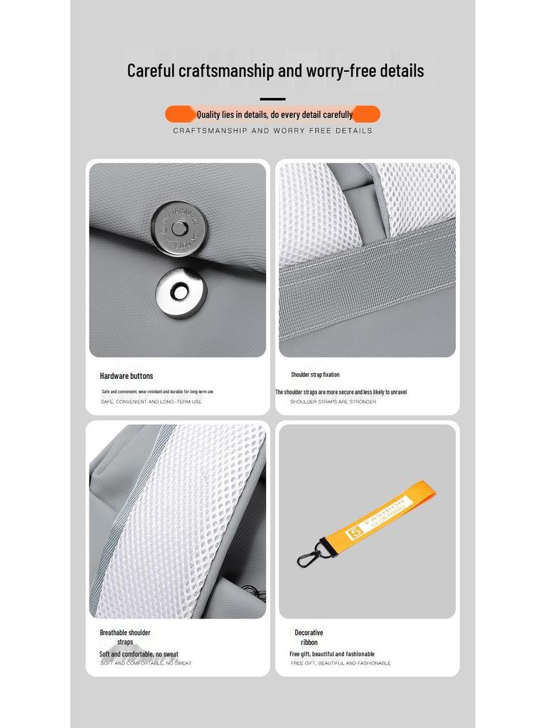 Multi-Purpose Men's Laptop Backpack – Large Capacity for Business, Travel, and School