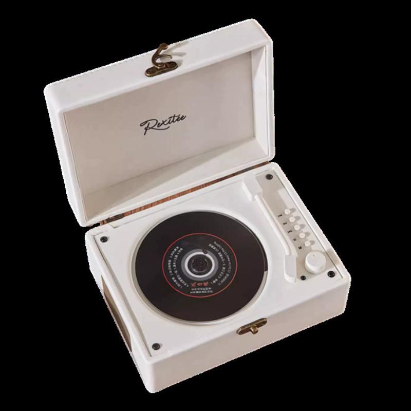 Retro Multifunctional Box CD Player Portable Bluetooth Charging Audio System All-in-one Large Battery Player
