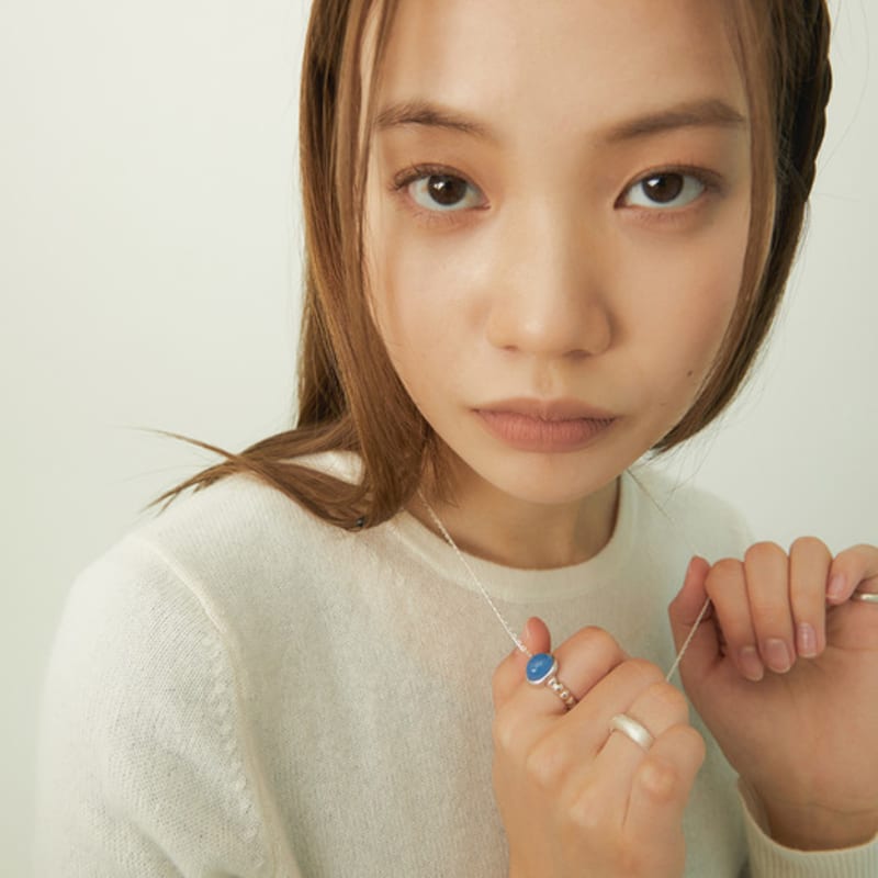 Fillow Bubble Blue Quartz Ring