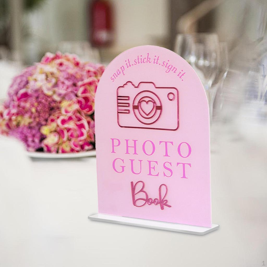 Acrylic Sign for Wedding Events and Reception Table Keepsake Decoration