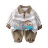 Kids Casual Long-Sleeve Set, Comfortable Daily Wear Outfits