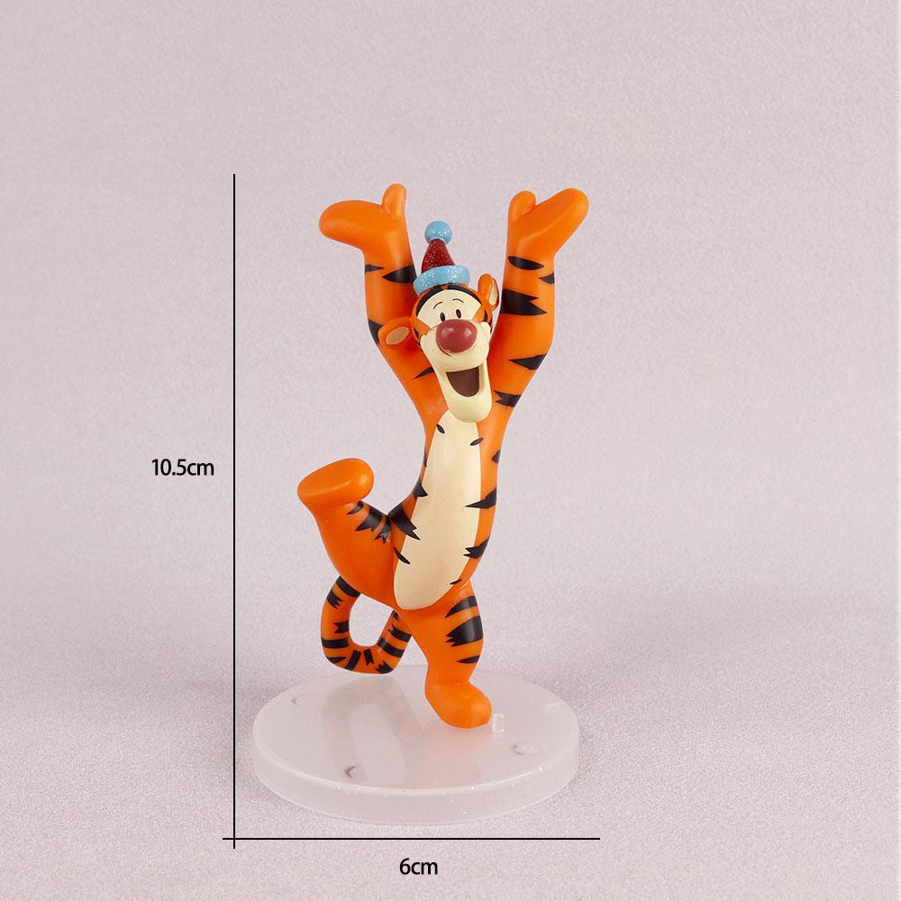 Cartoon Kawaii  Piglet Tigger Decoration Cake Ornament Anime Model Toy Collection Doll Xmas Decoration Gifts