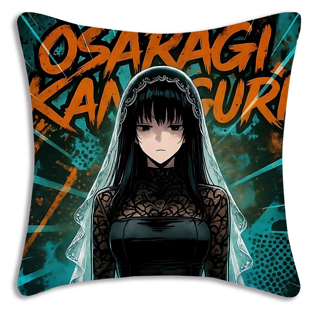 Anime Sakamotos Days Pillow Covers Cartoon Sofa Decorative Home Double-sided Printing Short Plush Cute Cushion Cover