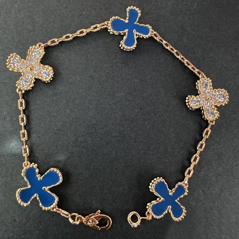 High Version Four-leaf Clover Bracelet Female Mother-of-pearl Agate Five-flower Ladies Bracelet