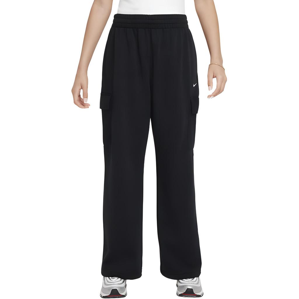Nike Knitted Sports Pants Kids Bottoms Black FZ5550-010