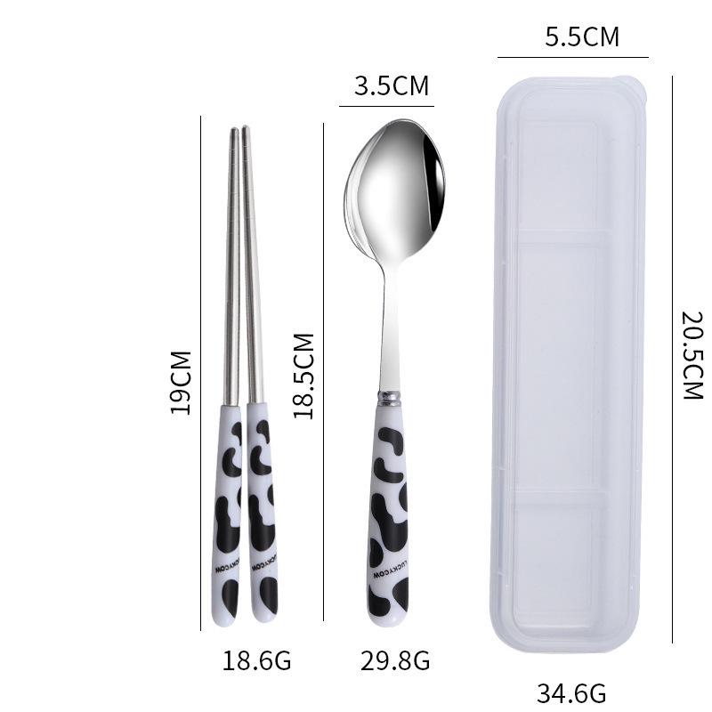 Customizable Stainless Steel Portable Cutlery Set