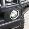 For Hummer H2 2003-2009 Car Styling ABS Silver Car Front Fog Lamp Trim Ring Cover Sticker Car Exterior Accessories