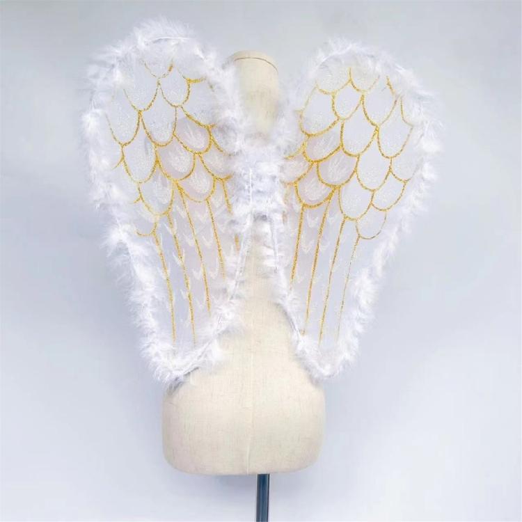 Angel Wing Golden Feather Wing Decorative Wing Halloween Costumes Wing Elf Wing Party Supplies