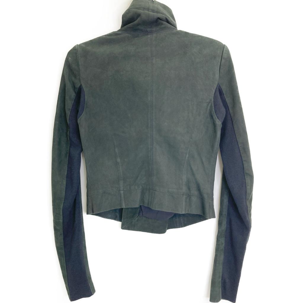 RICK OWENS Black Leather Rider's Jacket Jacket 38 blackUsed