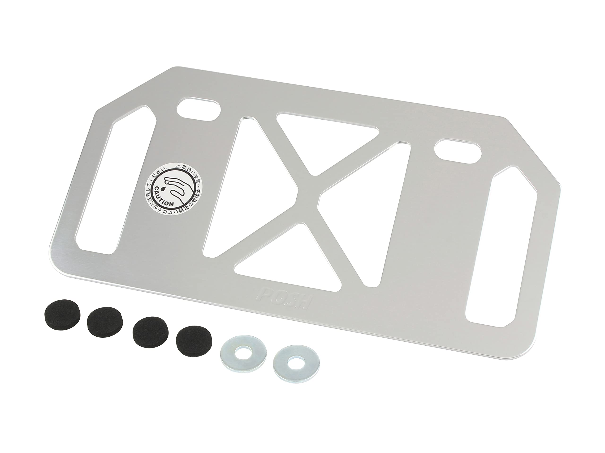 

POSH FAITH Мотоциклетный алюминиевый кронштейн номерного знака с отверстием для пластины 125 куб.см и менее, Форма, Тип, (Форма горы), Серебристый, 500392-03-10