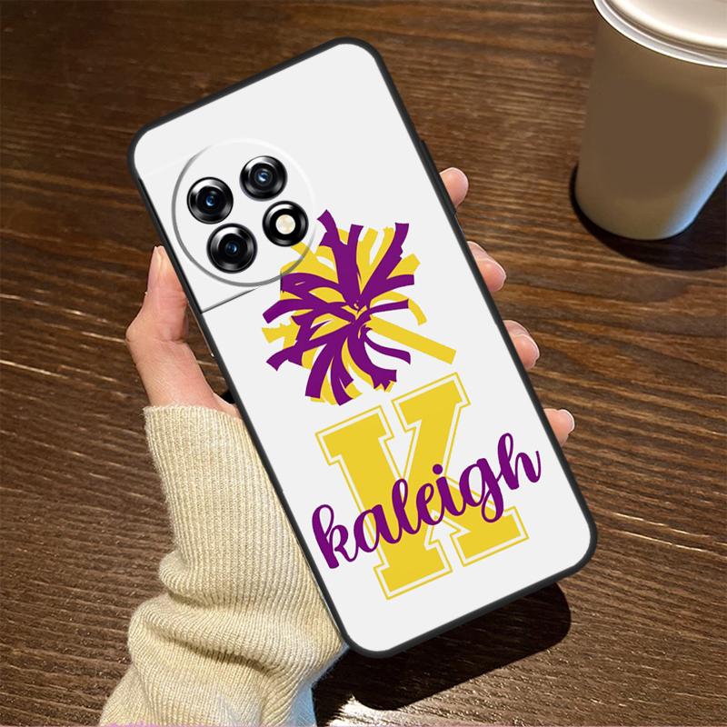Personalised Football Cheer Name Case For OnePlus Nord 3 2T CE 2 Lite N10 N20 N30 OnePlus 11 10T 10R 9RT 8T 8 9 10 Pro Cover