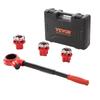 VEVOR Ratchet Pipe Threader Kit, 1/2" NPT, 3/4" NPT, 1" NPT Manual Ratcheting Pipe Threader