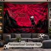 Courage the Cowardly Dog Personalized Tapestry Support Custom Name, Wall Art Home Decoration