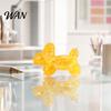 Kids Stress Relief Toy Glitter Balloon Dog Squeeze Toy, Transparent Sensory Soft Stretchy Animal Shape Fidget for Home Office Classroom