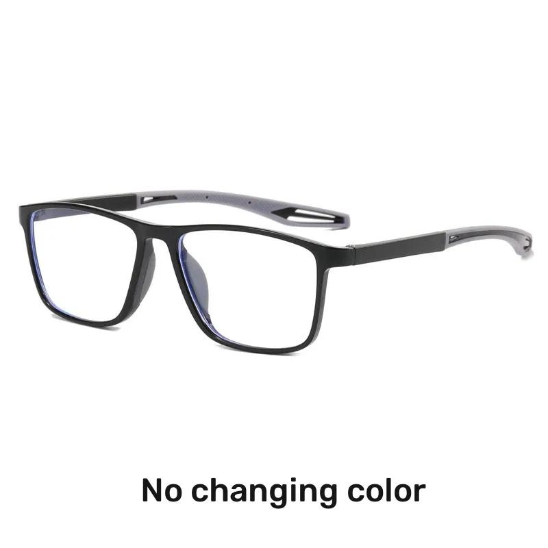 

Photochromic Myopia Glasses Blue Light Blocking Color-Changing Computer Square Fashion Sports Eyeglasses Minus Diopters New -4.0