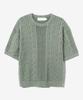 Sekeonmonollogeu Washed Round Fisherman Cable Half Knit [Mint]_Sekt023Mint
