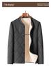 Men's Winter Cotton Jacket and Pants Set with Plus Velvet Lambswool - Warm Thickened Grandpa Style