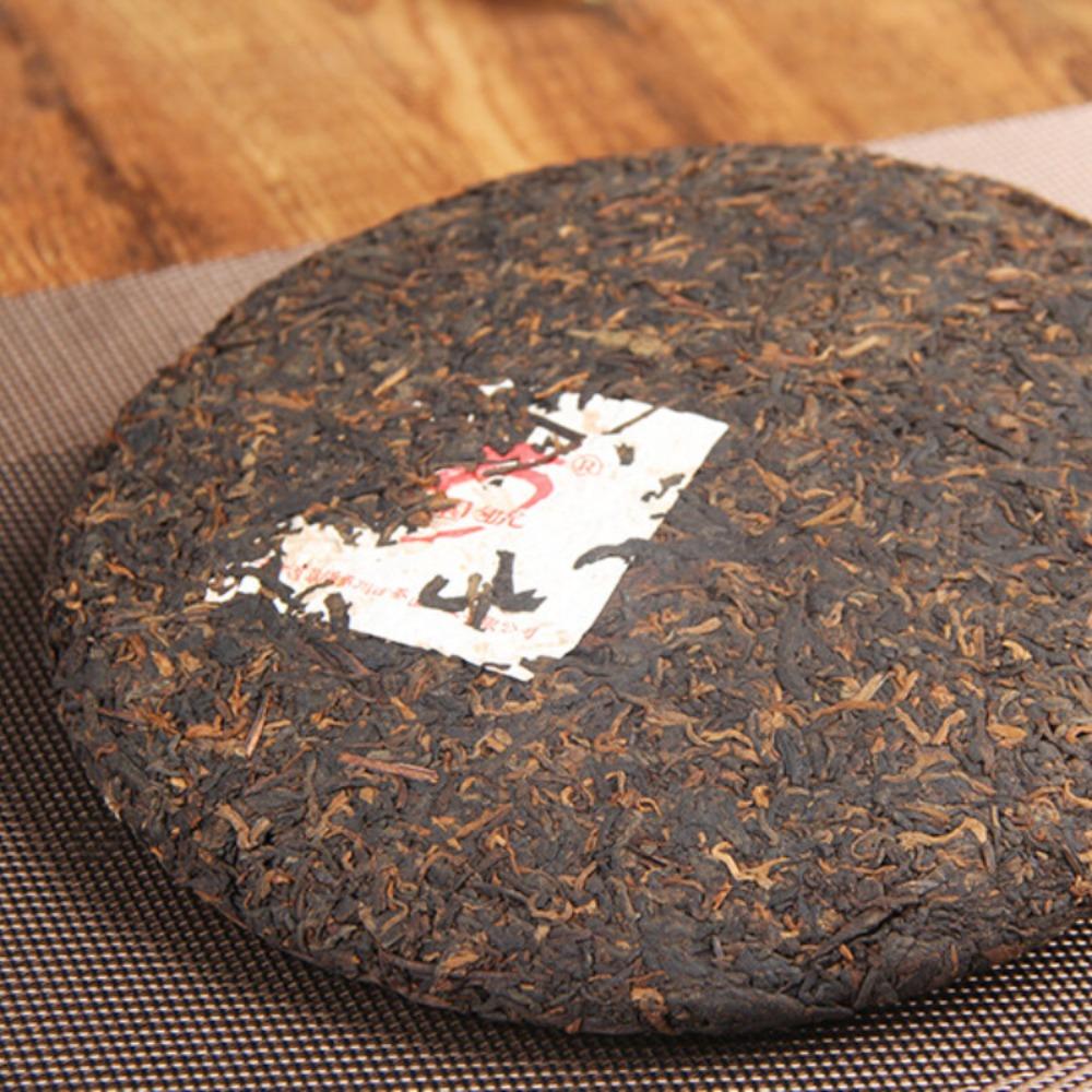 380g Handmade Yunnan Old Tree Pu-erh Ripe Tea Cake Ancient Puer Black Tea