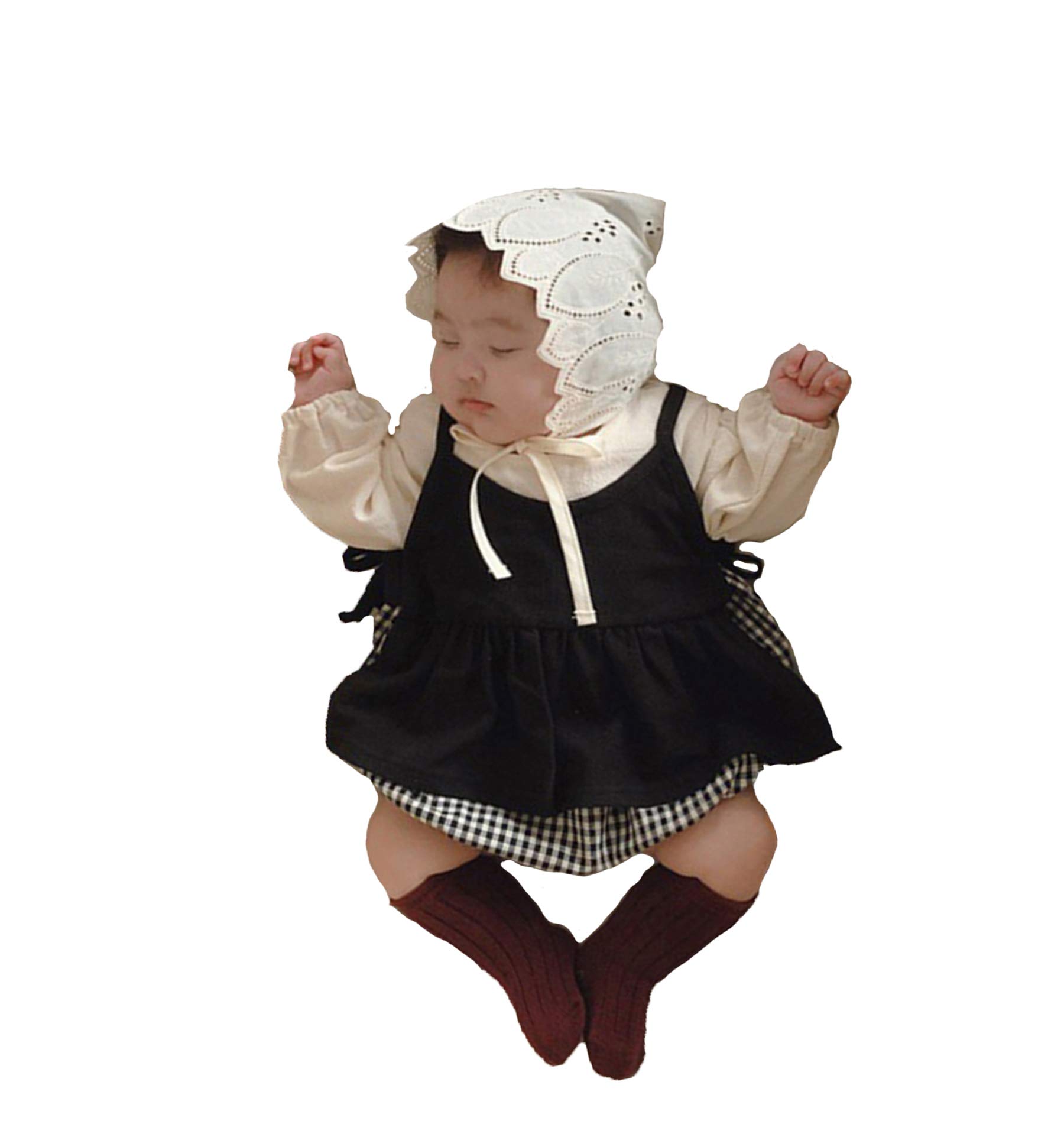 

Комплект детской одежды с длинным рукавом для девочек, детский пушистый ромпер в клетку, одежда для маленькой сестры на каждый день, подарок, простой, весна, лето, осень