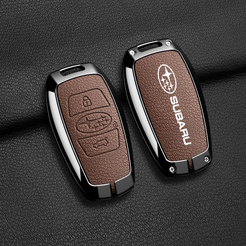 Zinc Alloy Car Remote Key Case Cover For Subaru WRX XV Crosstrek Legacy BRZ Forester Impreza STi Outback 2015-2019 Accessories et4