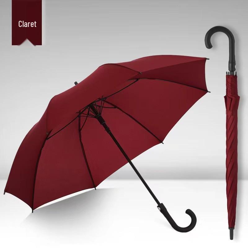 Long Handle 8-Rib Golf Umbrella - Automatic, Straight Handle, UV Protection, Rainproof for Sun and Rain