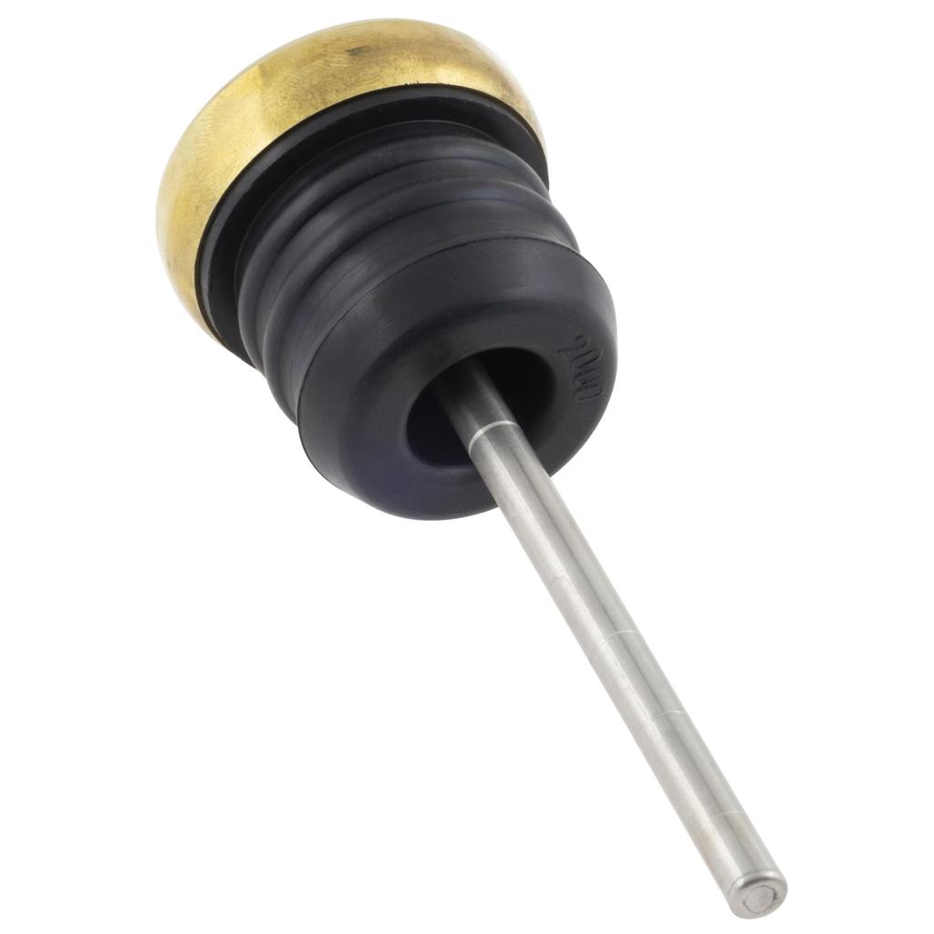 Kijima HD-04122 Motorcycle Parts Dip Stick Softail ('00-'15) Brass Bezel