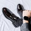 Derby Shoes for Men Ooutdoor Fashion Round Toe Lace-up Oxfords Black Men's Formal Shoes Handmade Business Wedding Party Shoes