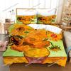 Ölgemälde Van Gogh Sternenhimmel Bettwäscheset Queen King Size Schlafzimmerdeko Bettbezug Kissenbezug Bettwäsche Heimtextil