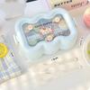 Kawaii Lunch Box With Spoon And Fork For Work School Cute Plastic Picnic Bento Box With Compartment Microwave Food Containers