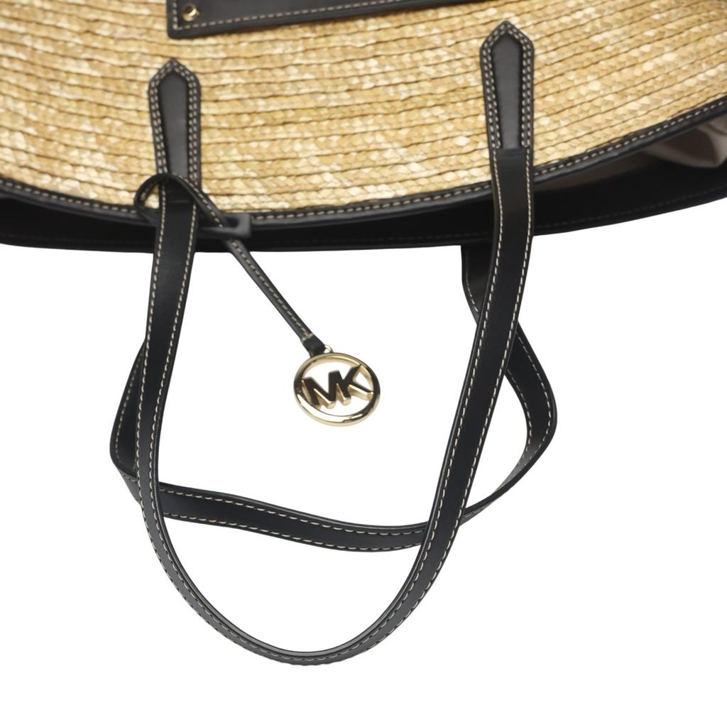 Michael Kors Kimber Large capacity Handbag canvas Ivoryx black Women 35T2G7KT71 Used