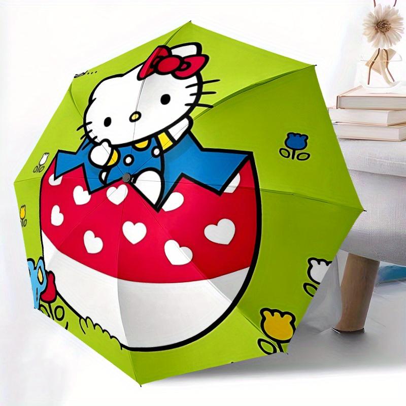 1pc Hello Kitty Windproof Automatic Umbrella, Lightweight for Women/Men, Perfect Christmas Gift a0811194