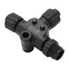 for N2K T Connector for NMEA 2000 T Connector 3 Port 5Pin M12 Thread IP67 Waterproof for Garmin Networks Multiport Tee Connector