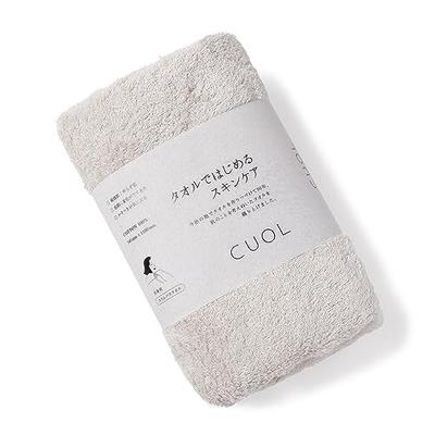 Imabari Towel CUOL Slim Bath Towel, Light Gray, Made In Japan, Perfect for Sensitive Skin, Atopic Dermatitis, and Face Washing.