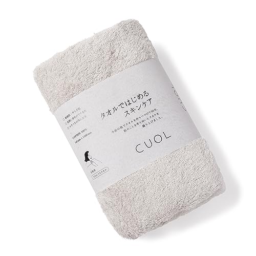 Полотенце Imabari CUOL Тонкое Банное, Светло-серый, Сделано в Японии, Идеально для Чувствительной Кожи, Атопического Дерматита и Умывания Лица.