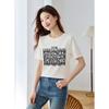 Srcr 19 Momme Silk Blend Printed Short Sleeve T-Shirt