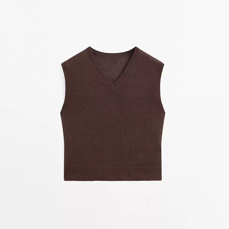 MD Women clothes Summer New American Casual Minimalist Lightweight V-neck Vest Knit vest Female 05719558610