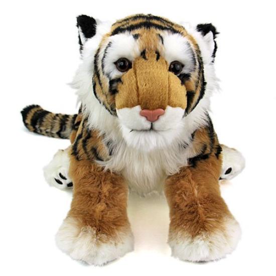Carolata Amur Tiger Plush Toy Animal Realistic Animal Toy Doll Gift Present Birthday Christmas Present (Tiger Parent/Realistic Family/Soft Touch)