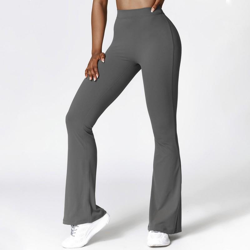 Womens High Waist Bootcut Yoga Pants Quick Dry Butt Lifting Workout Gym Sports Trousers