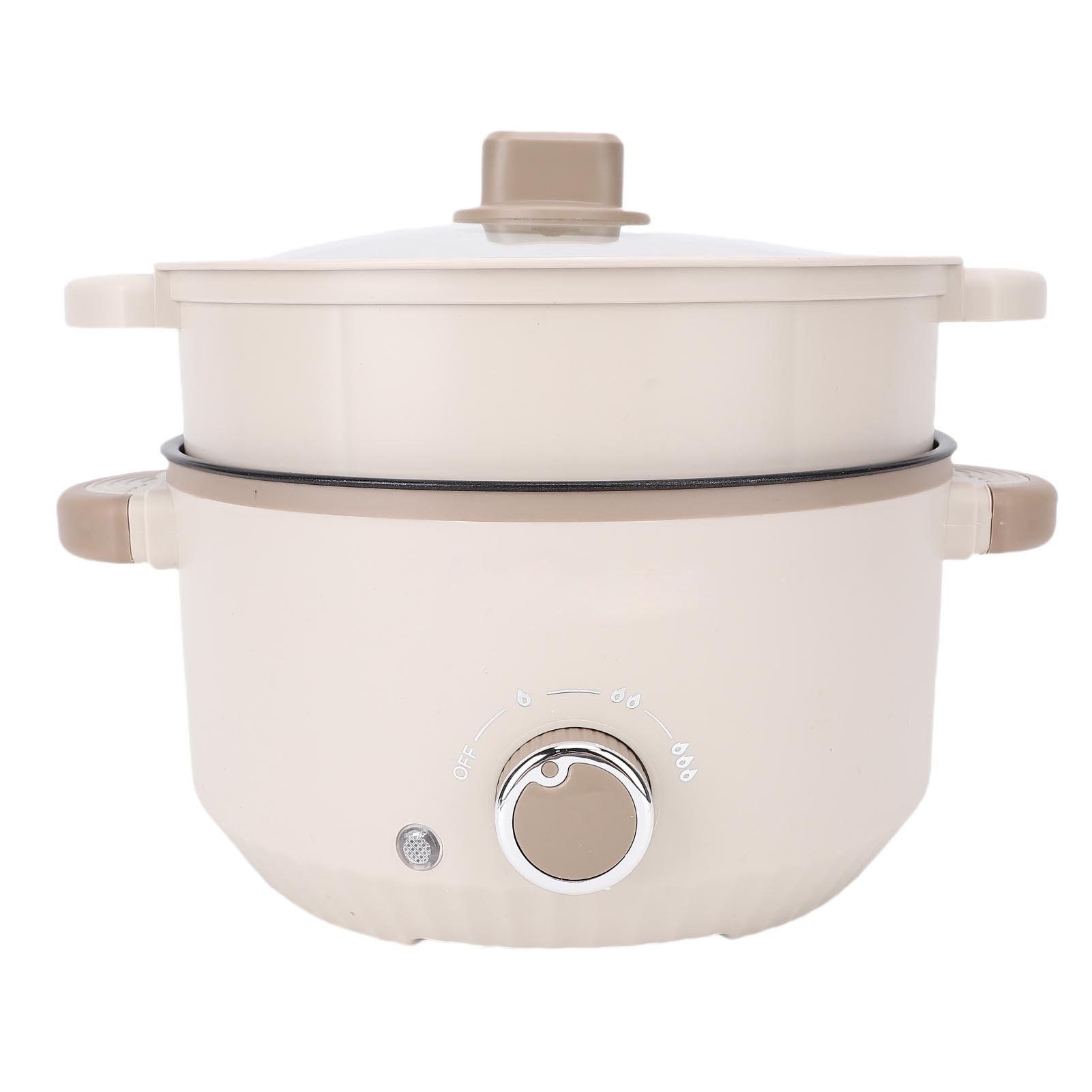 

Электрическая кастрюля 3 л большой вместимости, защита от ожогов, безопасное на ощупь, антипригарное покрытие, многофункциональная электрическая рисоварка-рамен с L