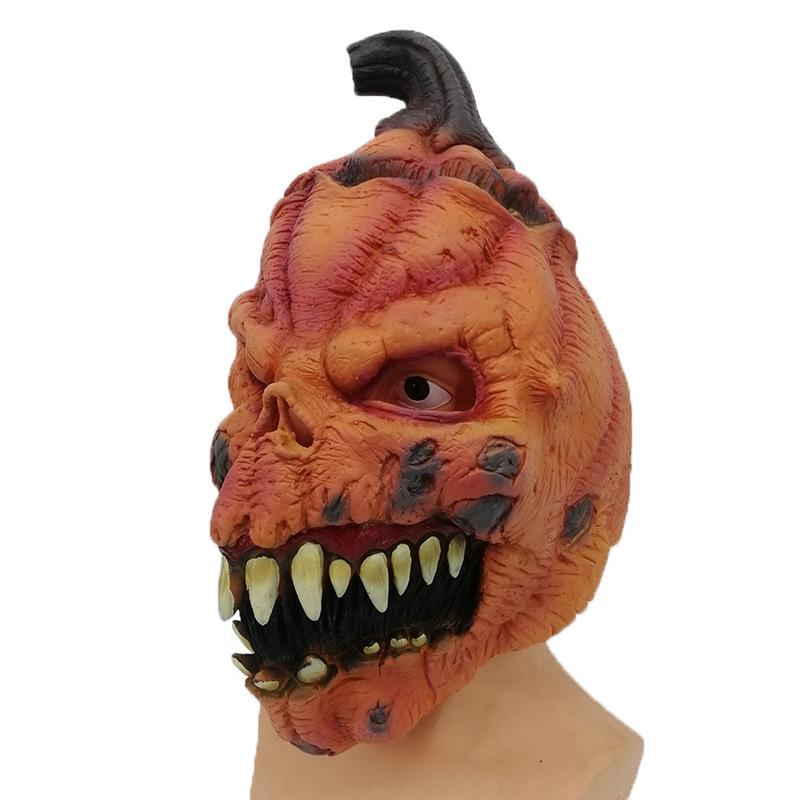Pumpkin Latex Mask Halloween Horror Pumpkin Party Dress Up Props