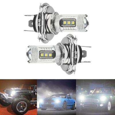 2pcs Car LED Fog Light Bulbs White 20-1800LM 8000K H4 9003 HB2 12V-24V