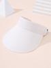 Womens Straw Visor Hat Wide Brim Rollable Foldable Summer Beach Sun Hat