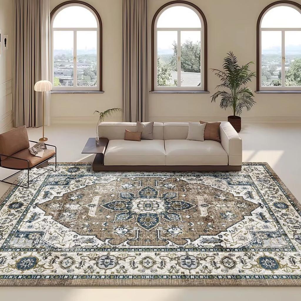 Persian Retro Carpet Living Room Decoration Sofa Area Carpets 200×300 Large Size Non-slip Rugs Home Bedroom Washable Floor Mats
