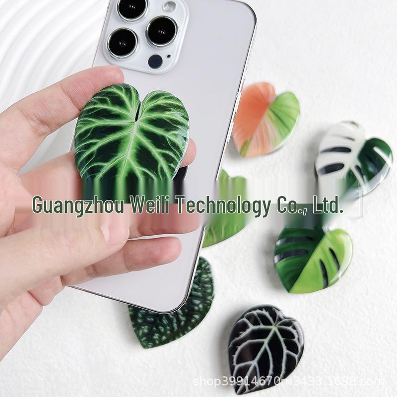 Tropical Rare Plant Leaves Foldable Multifunction Phone Stand