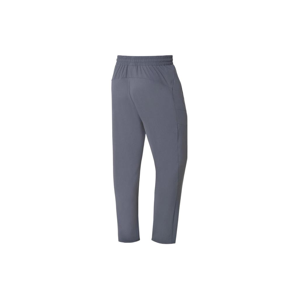 Li Ning Fitness Series Knitted Sweatpants Men's Gray Moderate Straight Fit Pants AKYS009-3