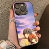 Anime Clannad-d Phone Case For iPhone 17,16,15,14,13,12,11 Plus,Pro Max,XS,Colorful Silver Black Cover